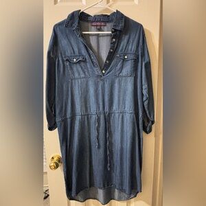 Gloria Vanderbilt Blue Denim Top